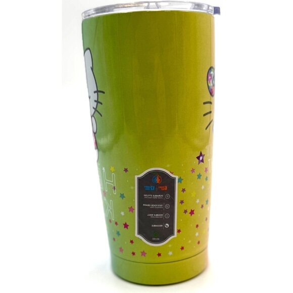 Hello Kitty Insulated Travel Tumbler With Lid 20 Oz Stainless Steel Colorful Gra - Picture 3 of 5